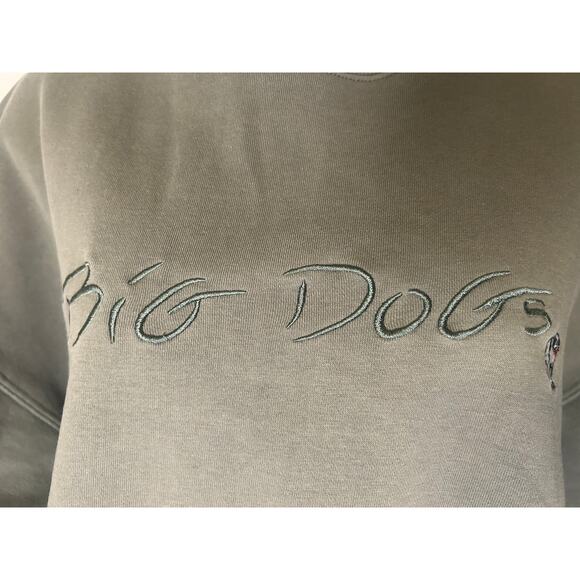 Vintage 90’s Big Dogs Spellout Sweatshirt Adult Green Crewneck Mens Size Small - Picture 2 of 11